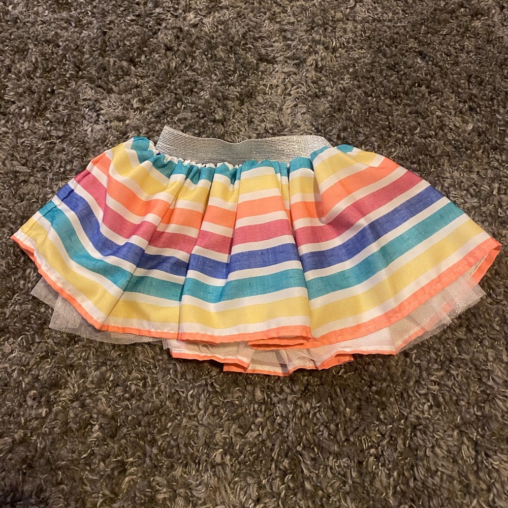 Colorful Striped Kids Skirt